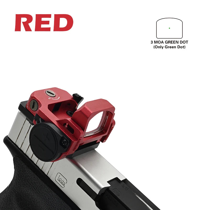 Tactical Vism Metal Flipdot Pro Flip Up Red Dot Scope Reflex Optic Sight for Airsoft Glock 17 Taurus G2C PT111 1913 Mount