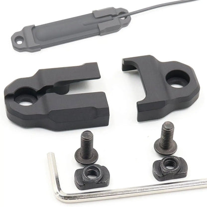 AQzxdc Tactical Mlok Pressure Switch Mount Plate for PEQ 15 Remote Tape Switch Mounting Aluminum