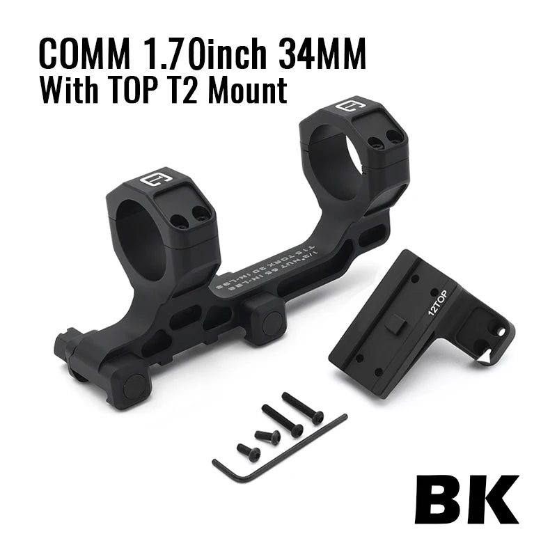 34mm Tube Airsoft Wargame Hunting Tactical C1 Modular Riflescope Mount 1.54/1.70/1.93 inch with Offset/TOP Red Dot Mounts