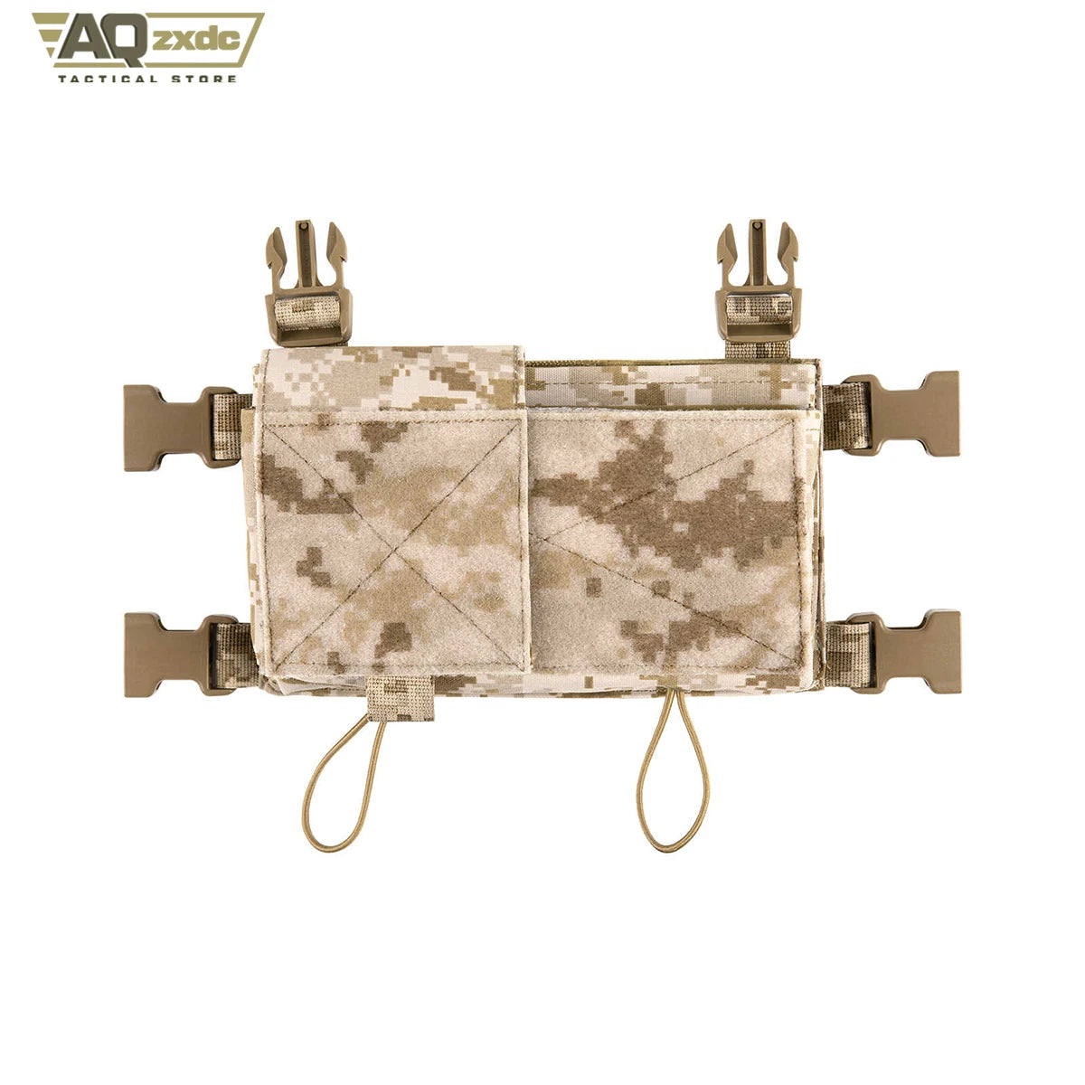 AQzxdc Tactical MK3 MK4 Chest Rig with Radio Pouch Drop Pouch Harness Camouflage General Purpose Modular Airsoft Chest Rig Vest