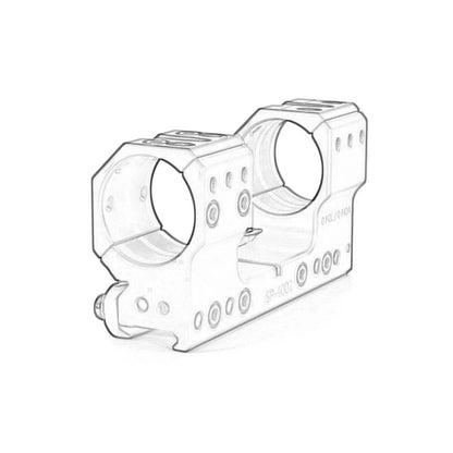 2024 New 34mm Tube SP-4002 4004 Solid 0MIL 0MOA Scope Mount 38mm 1.5inch Heightt with Surfaces for Red Dot Sight Accessories