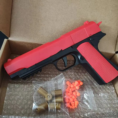 M1911 Shell Throwing Pistol Continuous Firing Airsoft Blowback Empty Hanging Toy Gun Outdoor CS Weapon for Boys Adult