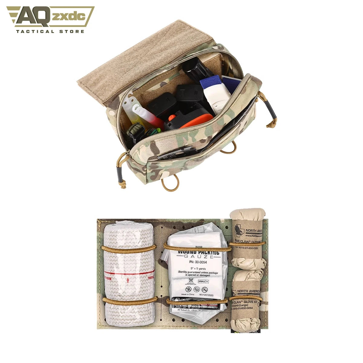 AQzxdc Tactical Magazine Pouch Radio Pouch MAG Flap Insert Cover for MK2 MK3 MK4 Tactical Chest Rig Vest Molle Accessory Bag