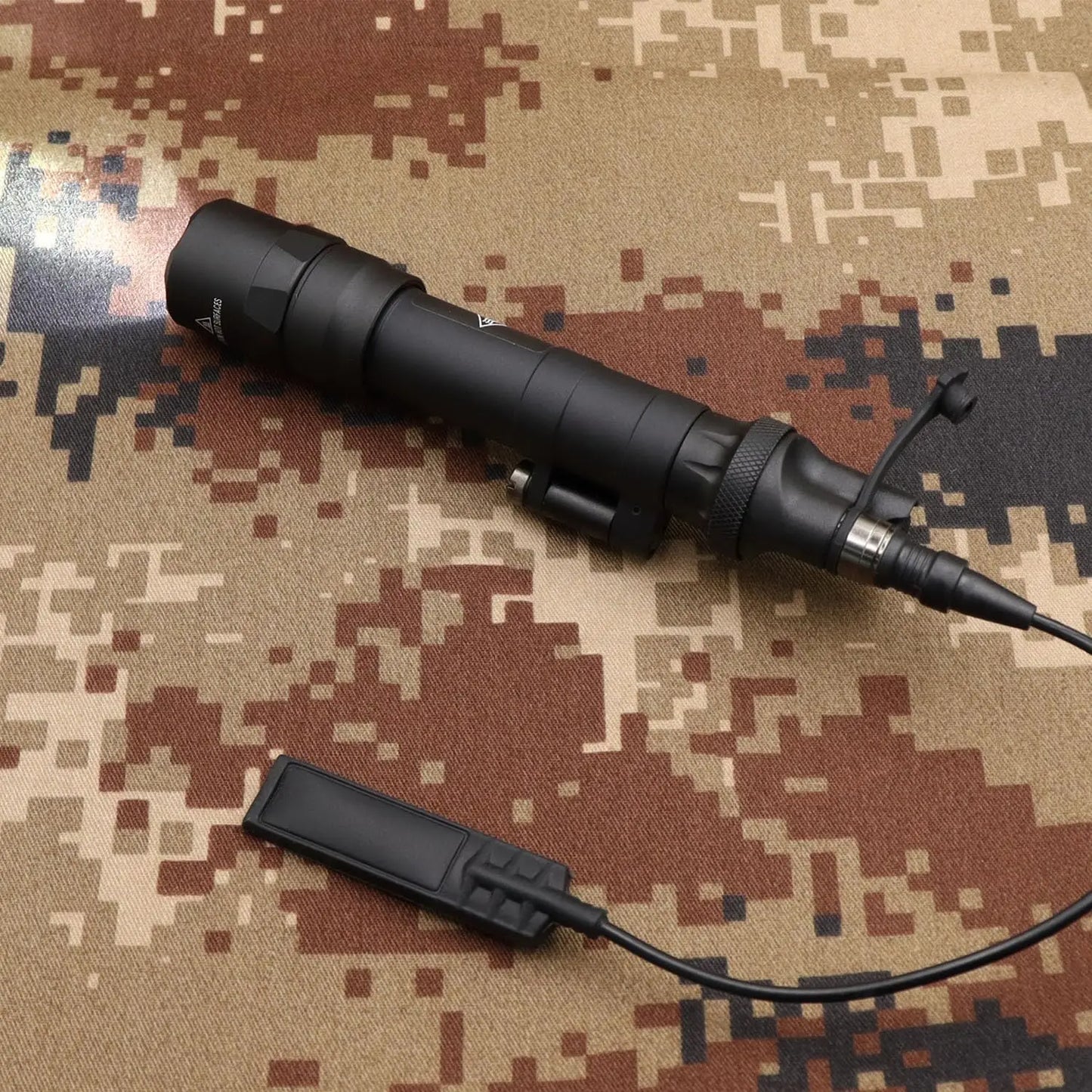 Tactical Dual Remote Pressure Switch Assembly for M300/M600 Series Weapon Lights, with Constant-on or Momentary-on Tape Switch