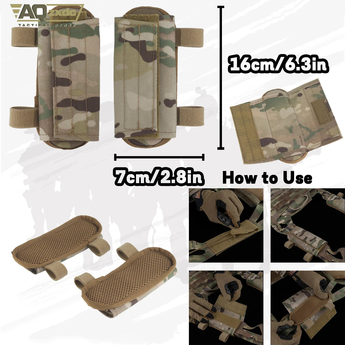 Tactical JPC2.0 Vest Set with R-type JPC Vest Shoulder Pad Cover & Double-Row Waist Seal & Molle Triple Elastic Functional Bag