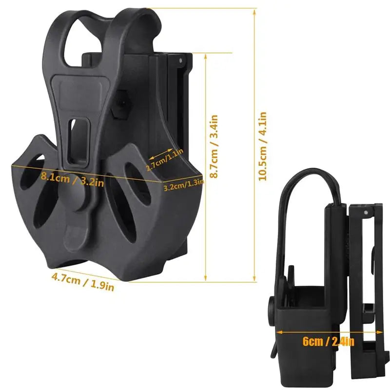 Handcuff Case for Most Chain or Hinged Cuffs Includes ASP Cuffs Police Cuff Case 360 Degree Rotating Molle Compatible Belt Clip
