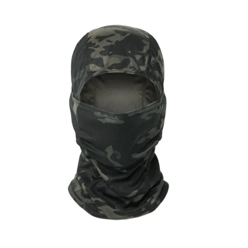 Multicam Tactical Balaclava Full Face Mask, Shield Cover Cycling Airsoft Paintball Hunting Hat Camouflage Balaclava Scarf