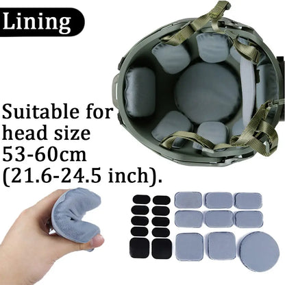 Military AF Replica Helmet, With Tactical Noise Cancelling Headset, Flashlight, Goggles, Flashing Lights, Balaclava