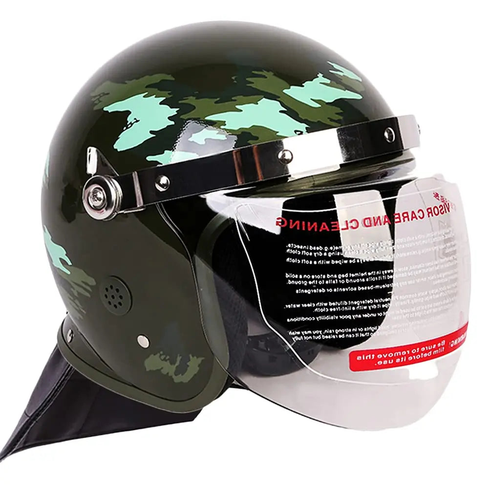 Tactical Explosion-Proof Helmet, Heavy-Duty Protective Helmet with Visor Goggles, Full-Covered Military Army Combat Gear