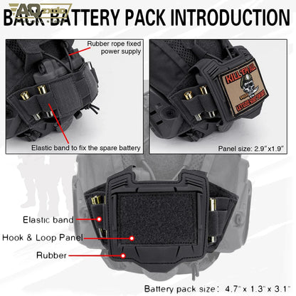 Tactical Helmet Cover with NVG Battery Pouch Hunting for Fast Helmet Size M/L & L/XL Military Paintball Hunting Shooting Gear