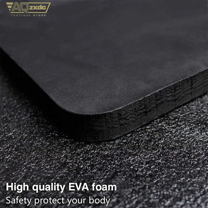 AQzxdc Tactical Airsoft Paintball EVA Vest Inner Liner Foam 10 in x 12 in Black 2 PCS Pad Plates for Airsoft Tactical Vest