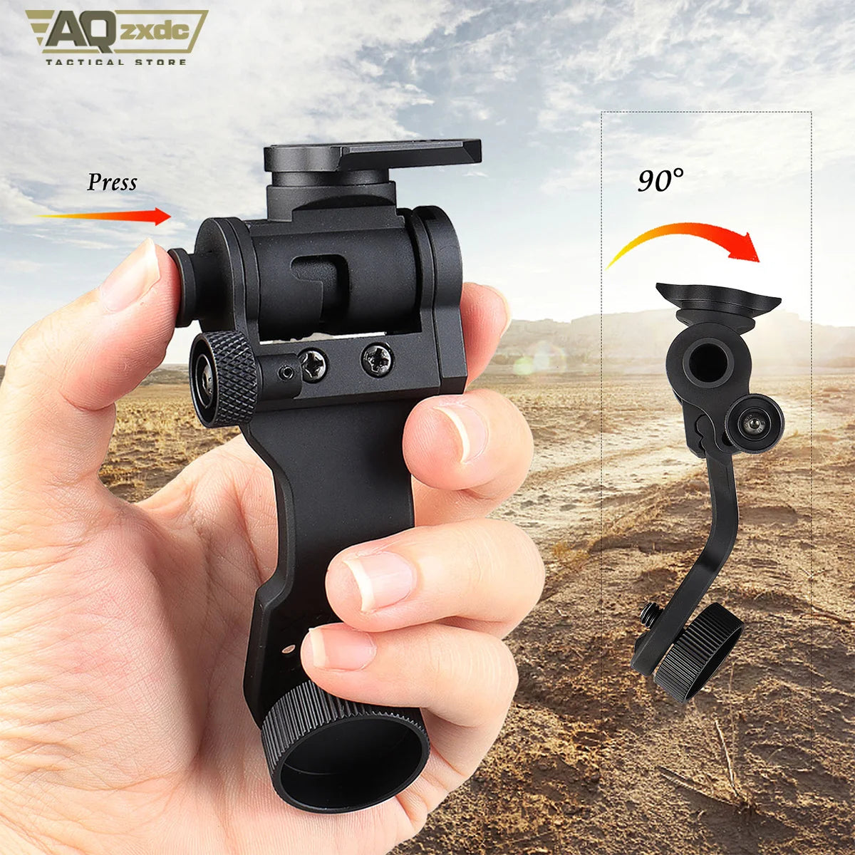 AQzxdc L4 G24 Mount and NVG J-ARM Adapter Fit for Helmet Adapter for Night Vision PVS-14 for Hunting (UK Standard Screw)