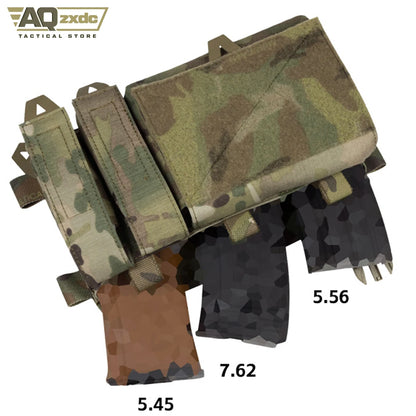 Tactical Triple Mag Pouch Hunting Pouch Buckle Plate Carrier Chalecos Molle for Outdoor Training Safety Vest Tactical Vest Bag