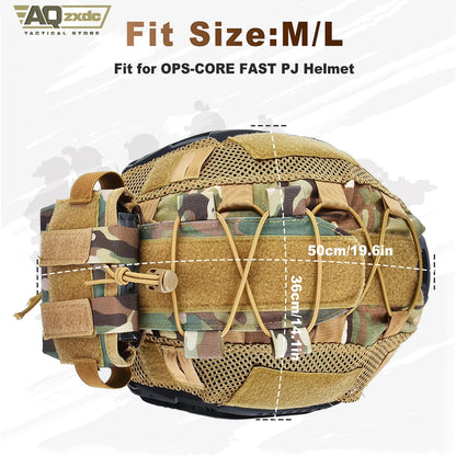 Tactical Helmet Cover for Fast Helmet Cover for Airsoft Helmet in Size M/L, MK2 Helmet NVG Battery Pack Case Counterweight Pouch