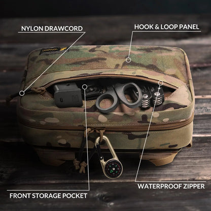 AQzxdc OEM Adjustable Durable Nylon Tactical Fanny Pack Waist Bag Training Equipment Thigh Pack Pouch for Men