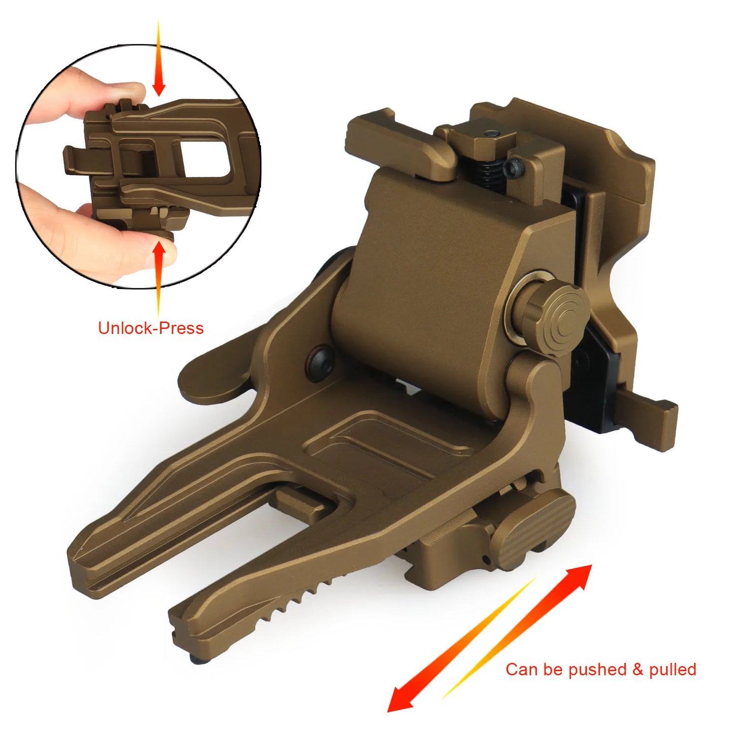 Metal Aluminum Alloy Night Vision Goggles Mount NVG Arms Mount for PVS-7 PVS-14 PVS-15 PVS-18 PVS-21 Mounting Helmet gz240258