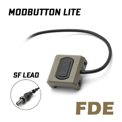 ModButton Lite Tactical Flashlight Mini Switch Mlok Keymod Pic Picatinny rail M600 M300 PEQ DBAL SF Plug