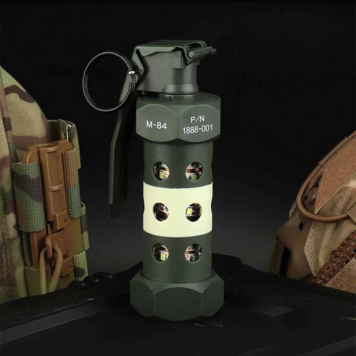 Tactical Airsoft Flashbang Model Outdoor LED Emergency Lighting Military COS Model Airsoft Flashbang Model