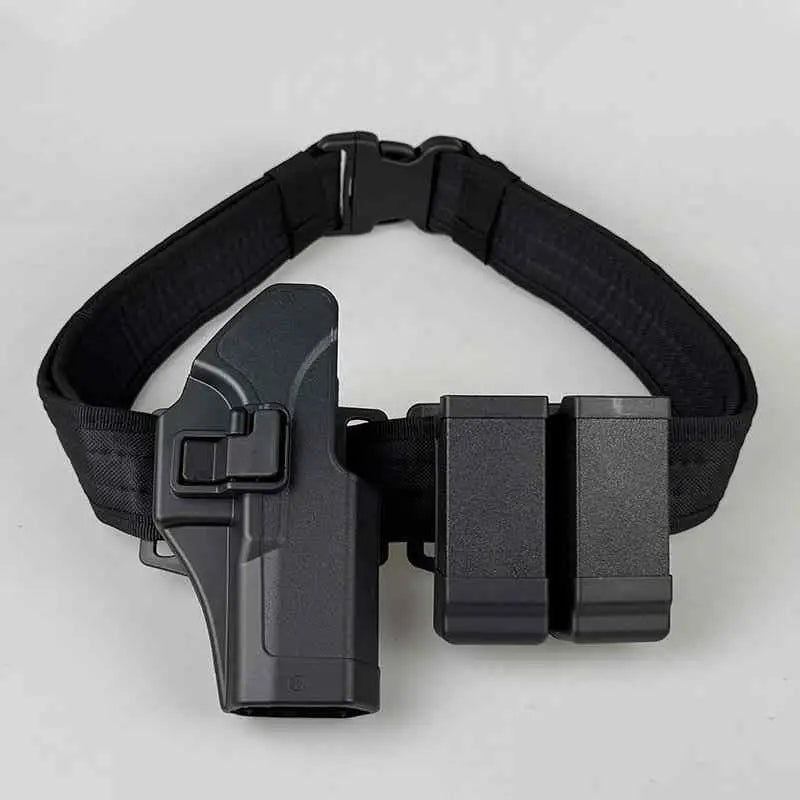 AQzxdc Glock Tactical Belt Quick Draw Suit Holster Universal Magazine Cover G17 N1 P1 G19 G18 G22 26