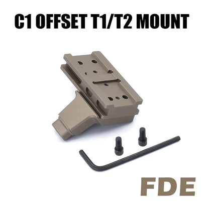 30mm Tube Airsoft Wargame Hunting Tactical C1 Modular Riflescope Mount 1.70/1.93inch with Offset Mounts