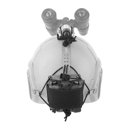 AQzxdc Tatcial Helmet Battery Pouch,PVS NGV T Shape Counterweight Case Retention System with Hook Backing