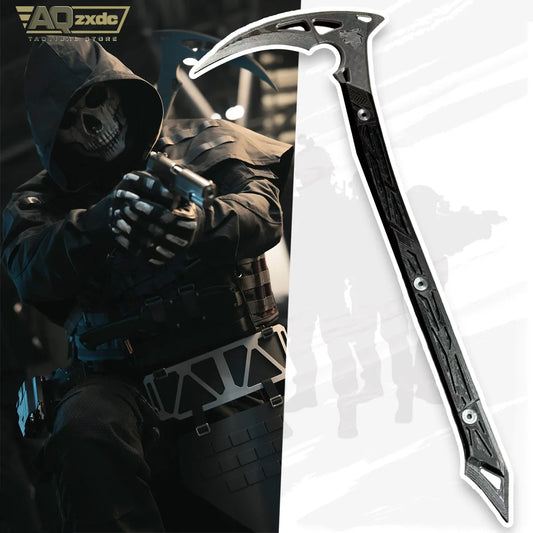 AQzxdc Ghost Death Scythe COD16 Death Angel Death Ghost COS Scythe Death Axe for Halloween Cosplay Party