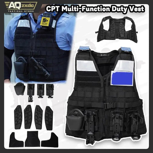 AQzxdc Tactical Vest CPT Multi-Functional Protective Vest Police Outdoor Duty Combination Equipment Outdoor Vest Suit