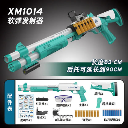 1014 Rifu soft gun toy can be fired for boys outdoor combat shotgun model manually loaded