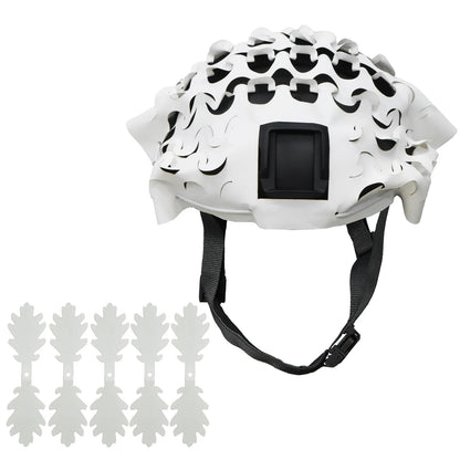 Tactical 3D Camo Leaf Shape Airsoft Helmet Cover Mesh Helmet Cloth Paintball Paratrooper Hunting Airsoft Helmet Accessories