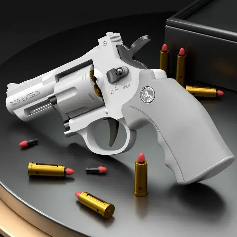 ZP5 357 Revolver Launcher Pistol EVA Soft Dart Bullet Toy Gun Airsoft CS Outdoor Shooting Game Weapon Kids Adult Gift