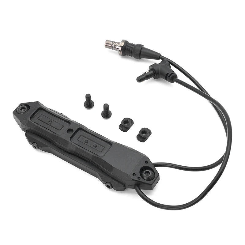 Tactical Augmented Pressure Switch Crane Laser and SF Plug Remote Dual Switch for MAWL PEQ Lasers and M600 M300 Flashlights