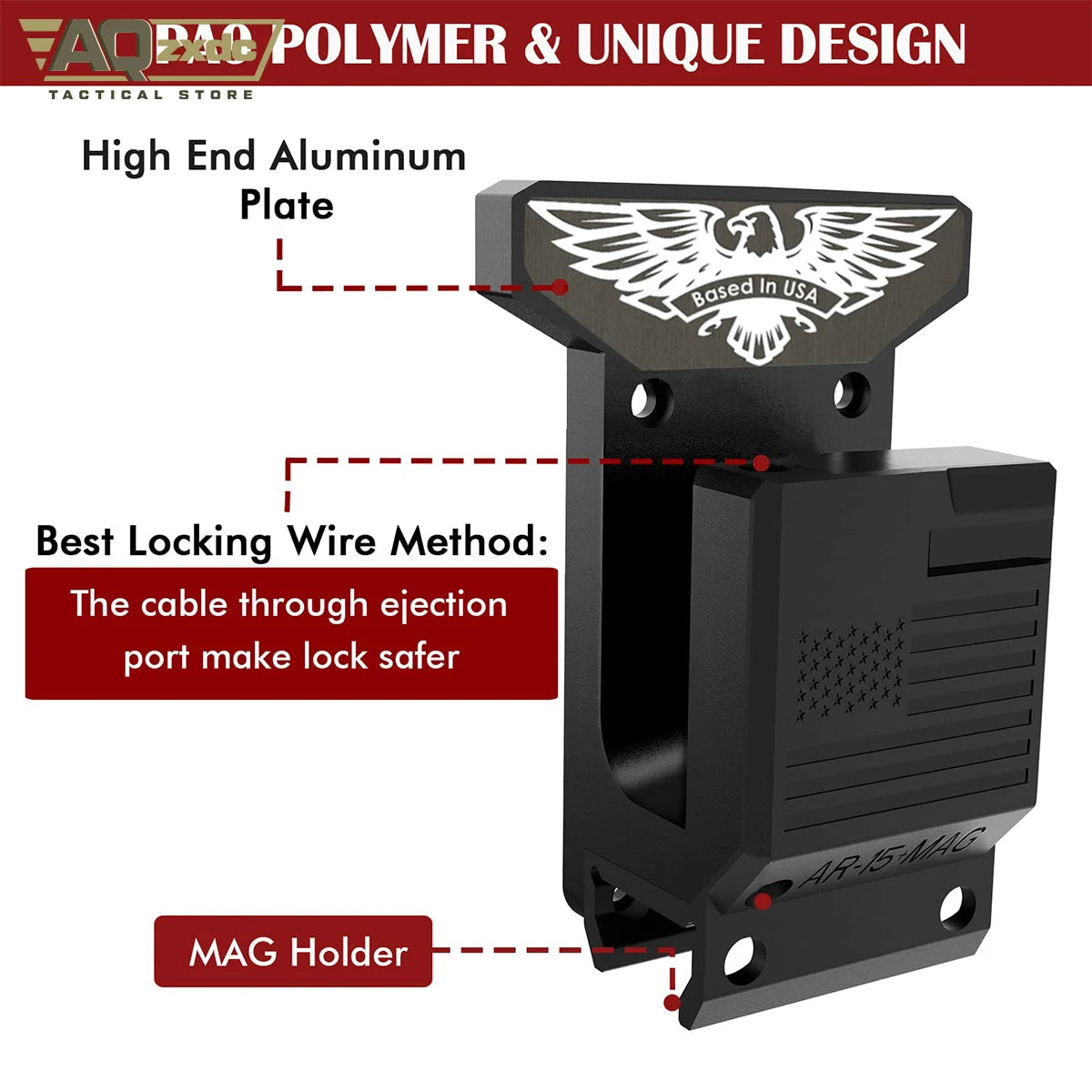 Rifle Wall Mount + PMAG AR15 Rifle Wall Mount Rifle Wall Mount Secure Wall Garage Room Mount Rifle Holder for 223/5.56 Rifle