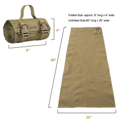 AQzxdc Outdoor Hooting Mat - Roll-up Shooting Mat Prone Shooter Mats Tactical Shooting Blanket Mat for Range Shooting Hunting
