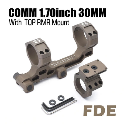 30mm Tube Airsoft Wargame Hunting Tactical C1 Modular Riflescope Mount 1.70/1.93inch with Offset Mounts