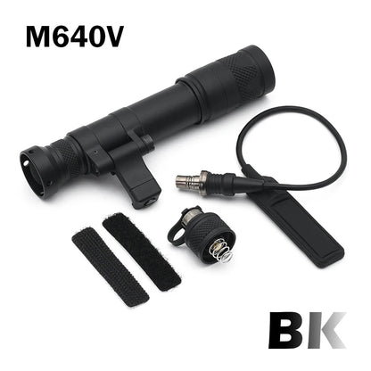 Tactical Airsoft SF M640 M640DF M340V Light Outdoor Rifle Flashlight Light LED Lanterna Fit 20mm Rail