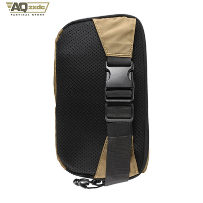 AQzxdc Tactical Molle Chest Harness Concealed Carry Fanny Pack Waist Bag with Holster for EDC Use Suit Airsoft CQB Tactical Game