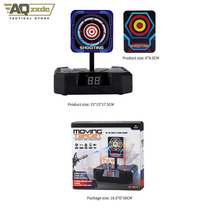AQzxdc AirSoft Bullet Gun Gel Gun Electric Scoring Auto Reset Mobile Scoring Target Toy Gun Accessories For Shooting Target