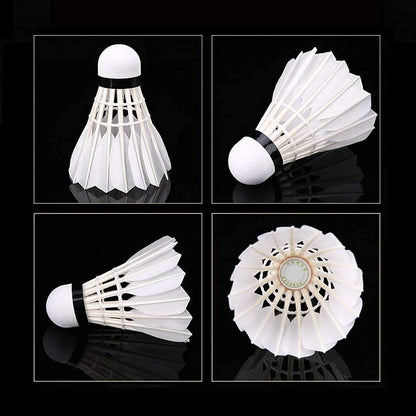 Badminton Birdies Feather Bedminton Shuttlecocks for Indoor and Outdoor Matches Highly Stable & Durable Shuttle Balls
