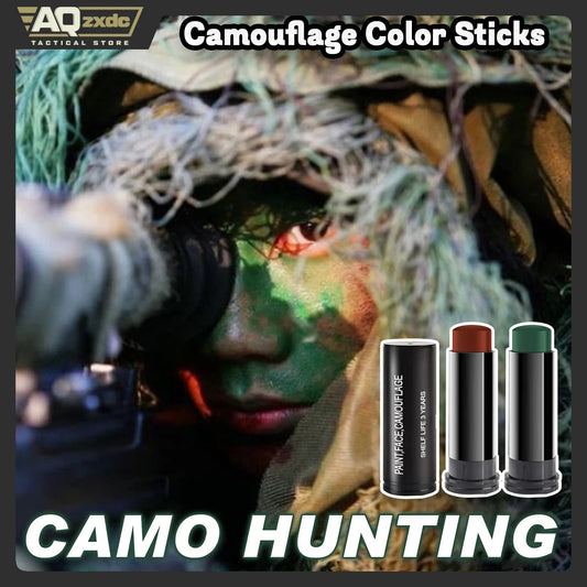 AQzxdc 3Pcs Camouflage Color Sticks, for Face Paint, Sticks Military Camouflage Make-up, for Military Hunting, Outdoor Sports