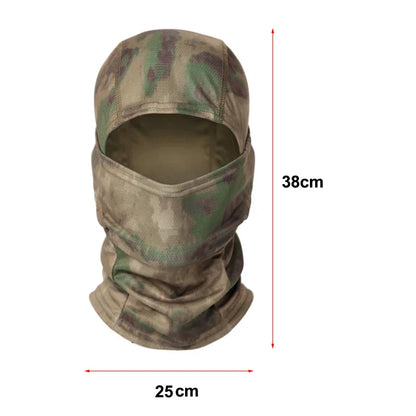 Multicam Tactical Balaclava Full Face Mask, Shield Cover Cycling Airsoft Paintball Hunting Hat Camouflage Balaclava Scarf