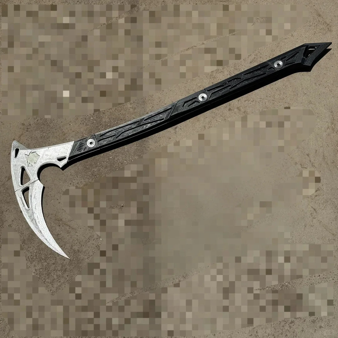 AQzxdc Ghost Death Scythe COD16 Death Angel Death Ghost COS Scythe Death Axe for Halloween Cosplay Party