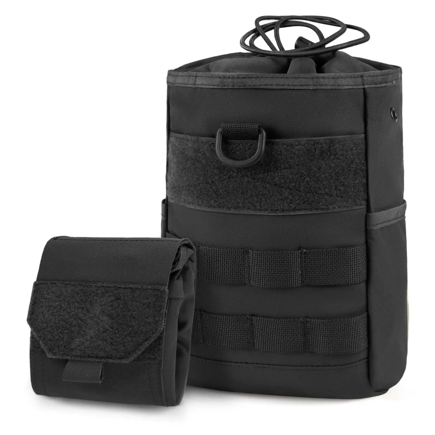 AQzxdc Outdoor Tactical Mushroom Bag with Roll Drawstring Soft Bag Self-unloading Magazine Bag Foldable for Airsoft CS War Game