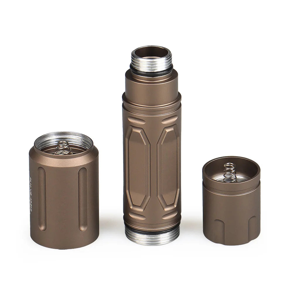 Hunting flashlight handheld head mounted flashlight luminous tube strong light LED flashlight 135mm Tan Flashlight gs15-0161