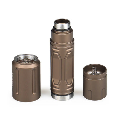 Hunting flashlight handheld head mounted flashlight luminous tube strong light LED flashlight 135mm Tan Flashlight gs15-0161