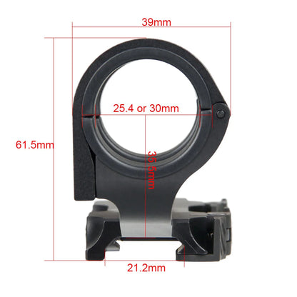 Canis Latrans QD Scope Mount Hunting Riflescope Accessories 25.4mm 30mm Double Ring Scope Mount Tactical Airsoft gs24-0178