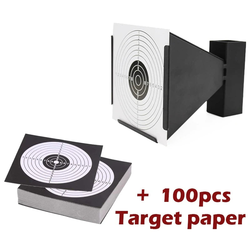 CQB Training Target Shooting Bullet BB Ball Collector Special Steel 14x14cm 100pcs Shooting Paper for Airsoft Paintball Target