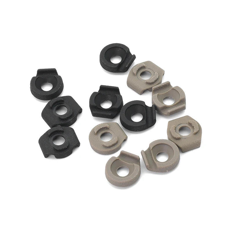 Tactical M-LOK Keymod Rail Metal Wire Mi-cro Cable Clip 6pcs for PEQ DBAL-A2 M300 M600 Flashlight Switch Tail Fixed