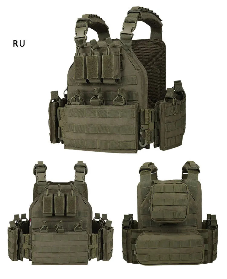 Airsoft Quick Release Camouflage Chaleco Tactical 1000D Outdoor Shooting Combat Tactical Armor Vest for Outdoor Paintball Game