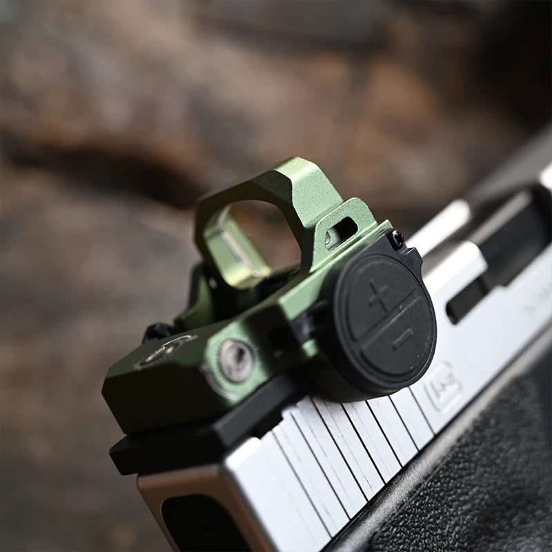 Tactical Vism Metal Flipdot Pro Flip Up Red Dot Scope Reflex Optic Sight for Airsoft Glock 17 Taurus G2C PT111 1913 Mount