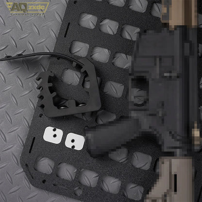 Portable MOLLE Panel Organizer Rigid Insert Backpack,with QLS Adapter Base, for Tactical IFAK Pouch Gun Holster Holder Mount